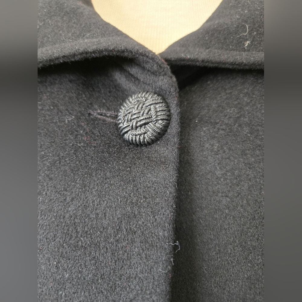 TOBIAS NWT 100% Wool Cropped Black Women's Jacket. Size 2 - Picture 3 of 16